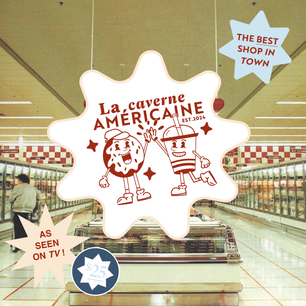 identité visuelle la caverne américaine